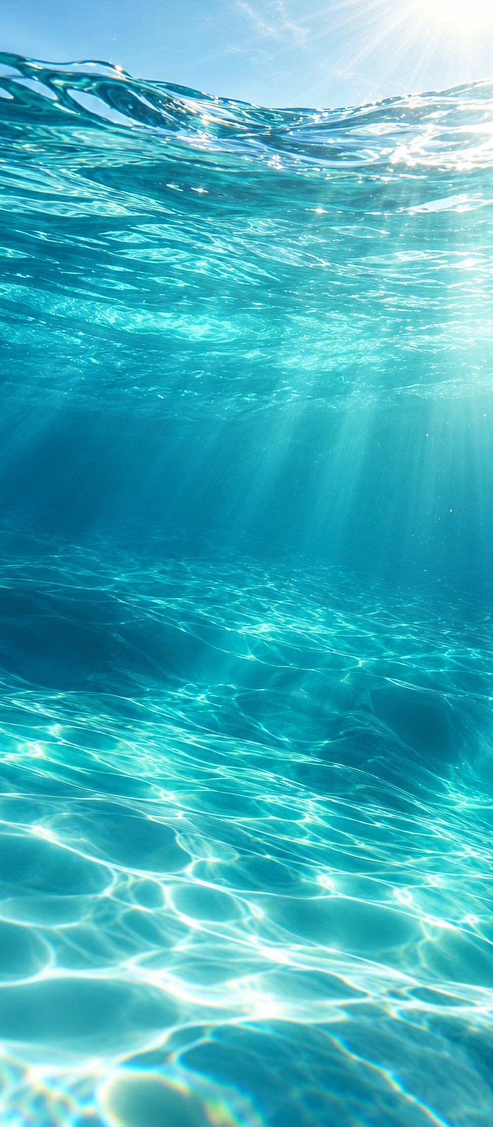 Licht dringt durch Wasser – Symbolbild für Blue Food