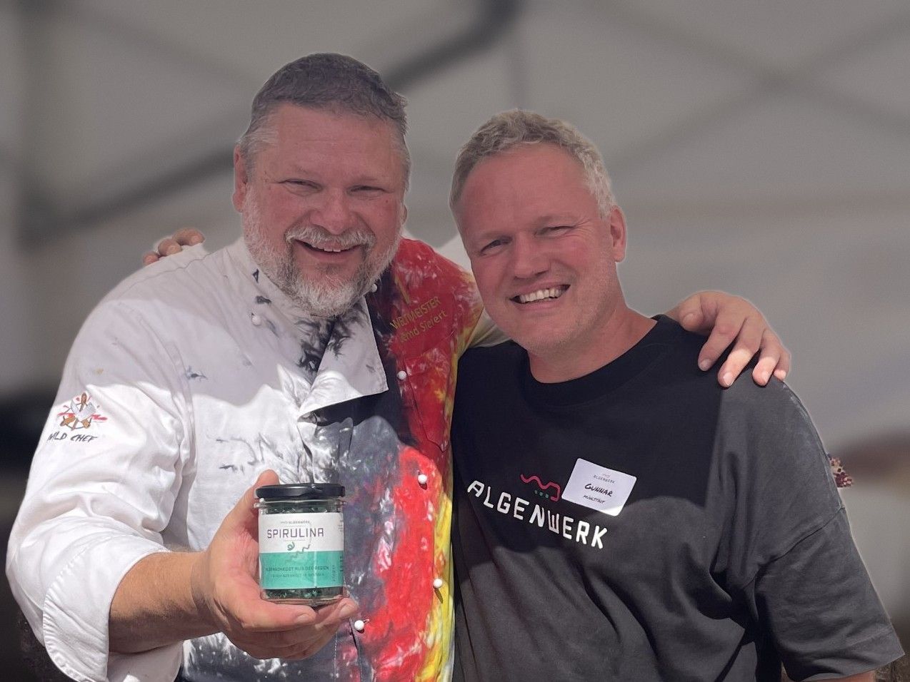 Konditorweltmeister Bernd Siefert mit Gunnar Mühlstädt